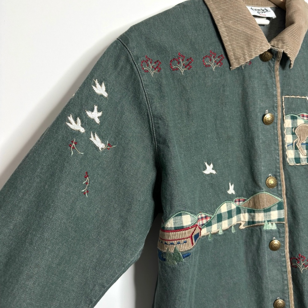 VINTAGE Teddi Chore Coat Corduroy Collar - Picture 3 of 7